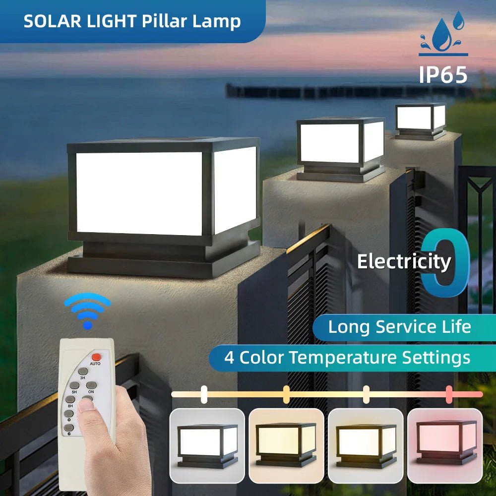 Solar LED Fence Lights with Remote Control - Digwee