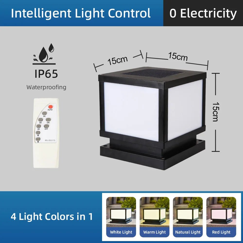 Solar LED Fence Lights with Remote Control - Digwee