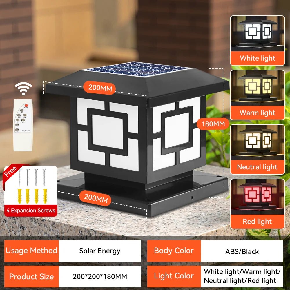 Solar LED Fence Lights with Remote Control - Digwee