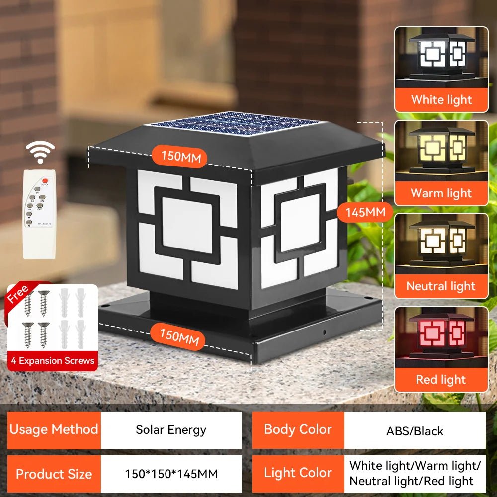 Solar LED Fence Lights with Remote Control - Digwee