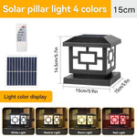 Solar LED Fence Lights with Remote Control - Digwee