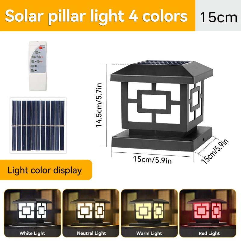 Solar LED Fence Lights with Remote Control - Digwee
