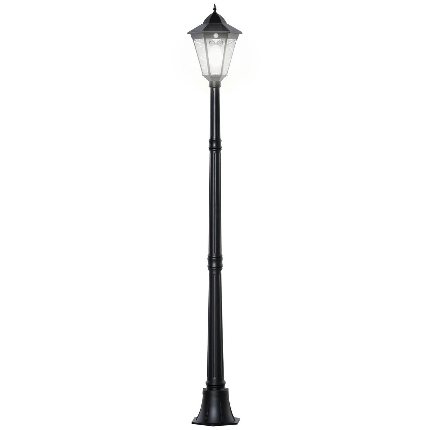 Solar - Powered Garden Lamp Post with LED Lantern - Digwee