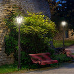 Solar - Powered Garden Lamp Post with LED Lantern - Digwee