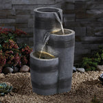 Solar - Powered Rockery Garden Water Fountain Decor - Digwee