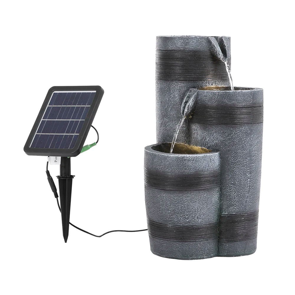 Solar - Powered Rockery Garden Water Fountain Decor - Digwee