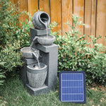 Solar Rockery Fountain with Pump for Gardens - Digwee