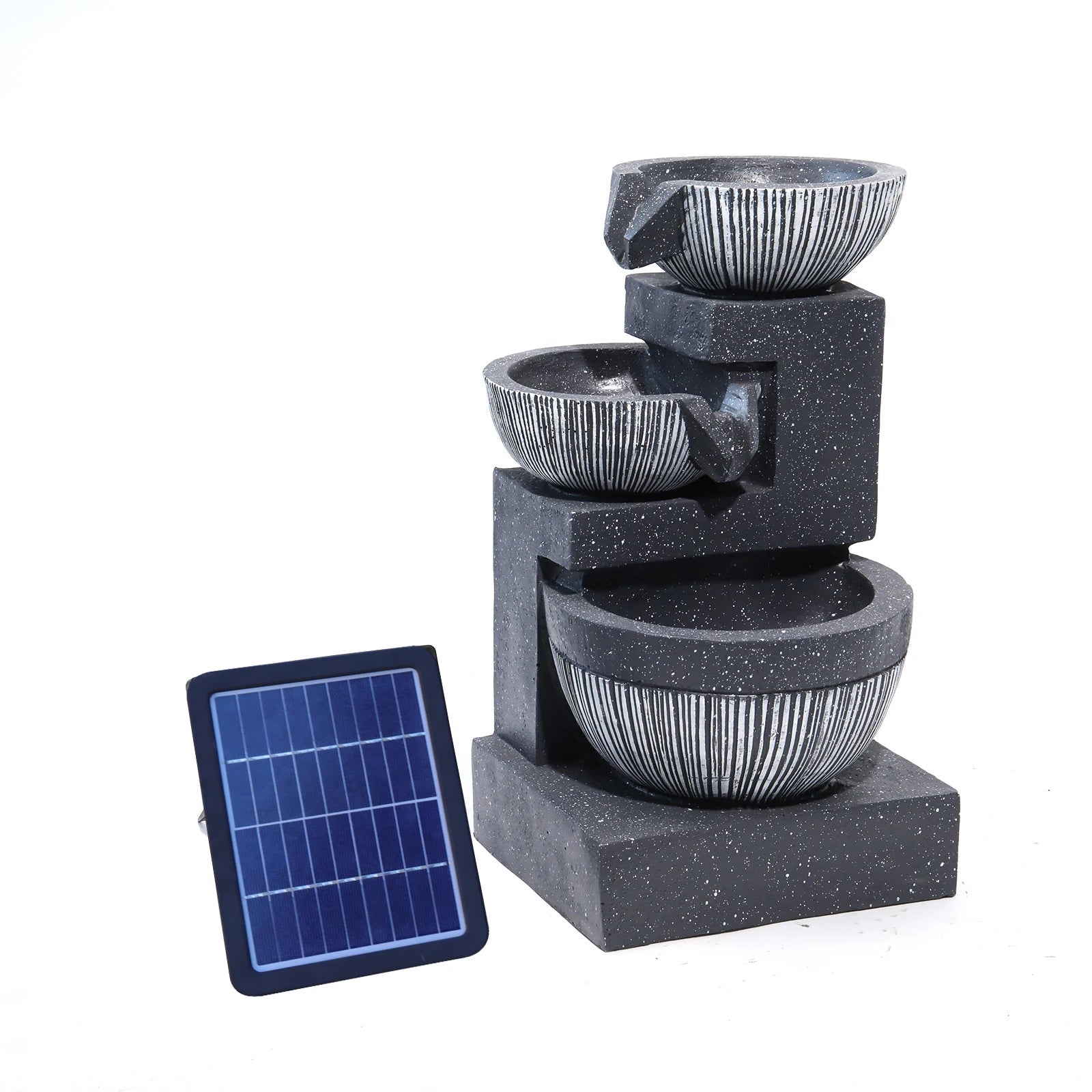 Solar Rockery Fountain with Pump for Gardens - Digwee