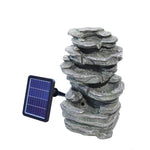 Solar Rockery Fountain with Pump for Gardens - Digwee