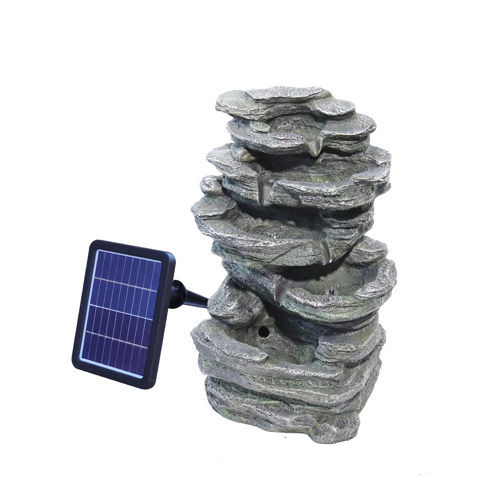 Solar Rockery Fountain with Pump for Gardens - Digwee