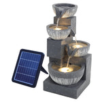 Solar Rockery Fountain with Pump for Gardens - Digwee