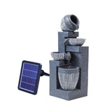 Solar Rockery Fountain with Pump for Gardens - Digwee