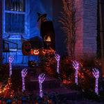 Solar Skeleton Arm Stakes for Halloween Decor - Digwee