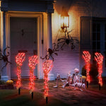 Solar Skeleton Arm Stakes for Halloween Decor - Digwee