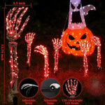 Solar Skeleton Arm Stakes for Halloween Decor - Digwee