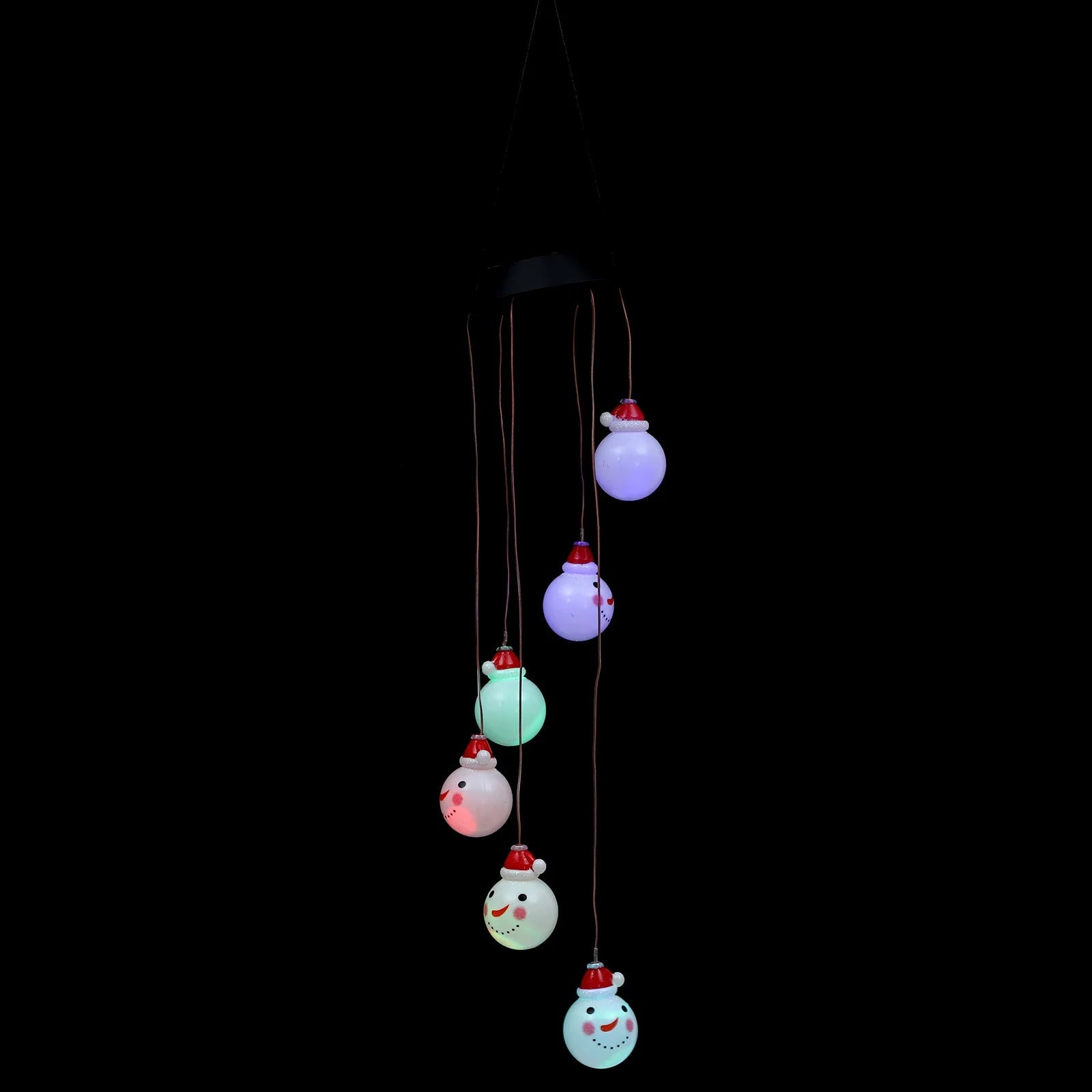 Solar Snowman Wind Chime Light for Gardens - Digwee