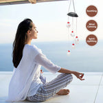 Solar Snowman Wind Chime Light for Gardens - Digwee