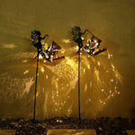 Solar Watering Can Light with Waterfall LEDs - Digwee