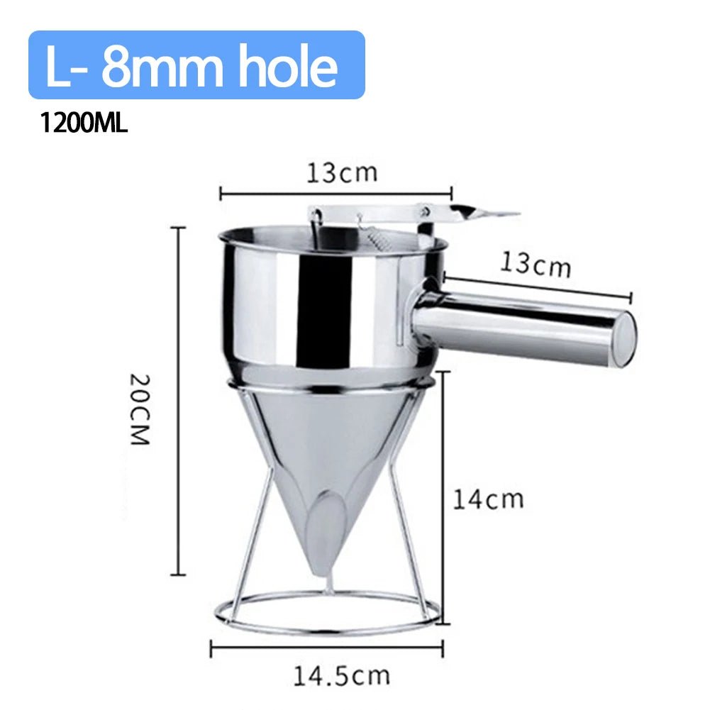 Stainless Steel Batter Dispenser Funnel - Digwee