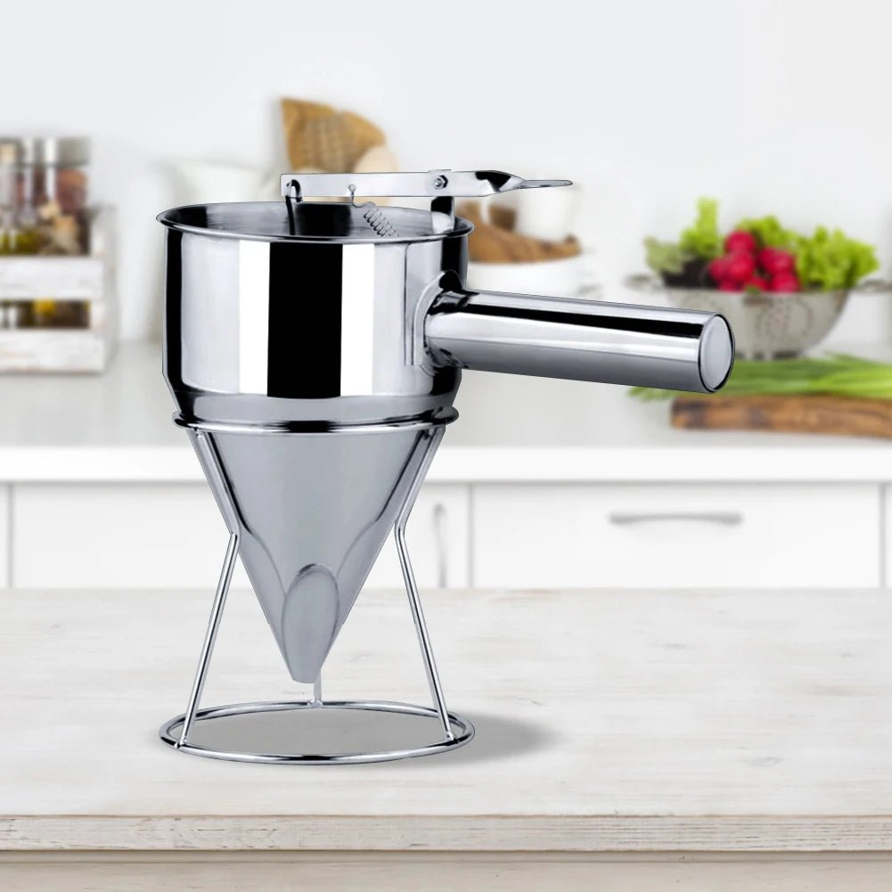 Stainless Steel Batter Dispenser Funnel - Digwee