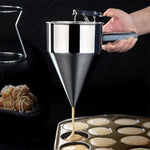Stainless Steel Batter Dispenser Funnel - Digwee