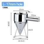 Stainless Steel Batter Dispenser Funnel - Digwee