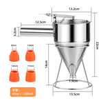 Stainless Steel Batter Dispenser Funnel - Digwee