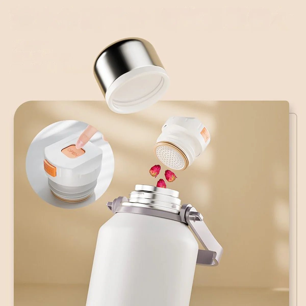 Stainless Steel Insulated Travel Vacuum Bottle - Digwee