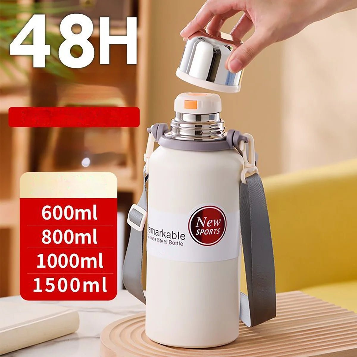 Stainless Steel Insulated Travel Vacuum Bottle - Digwee