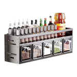 Stainless Steel Wall - Mounted Kitchen Spice Rack - Digwee