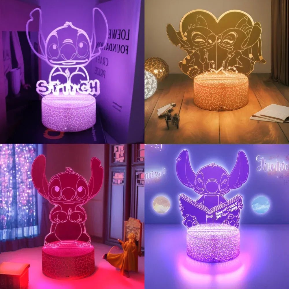 Stitch LED Illusion Night Light with Remote - Digwee