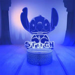 Stitch LED Illusion Night Light with Remote - Digwee