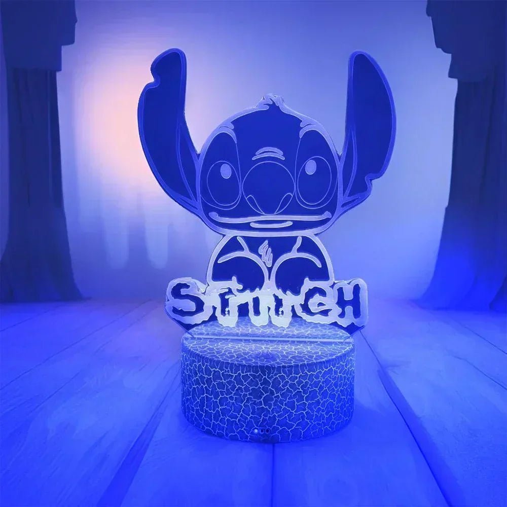 Stitch LED Illusion Night Light with Remote - Digwee