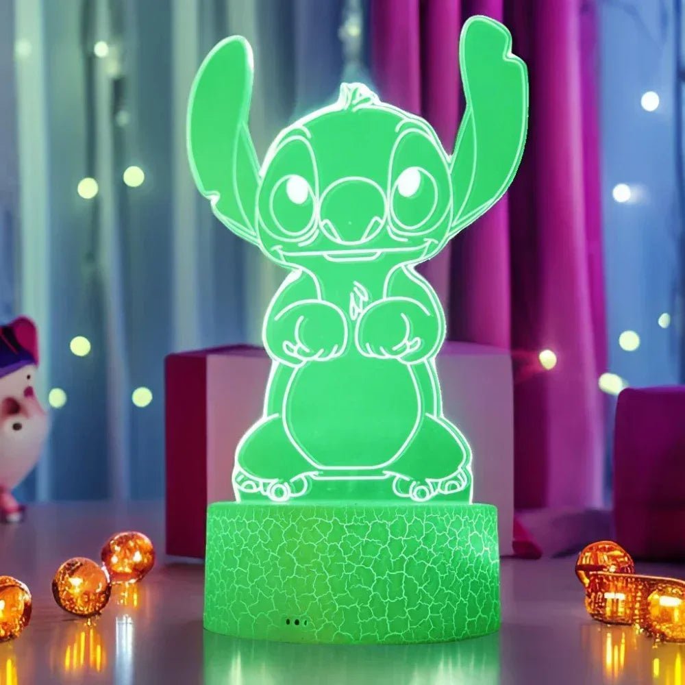 Stitch LED Illusion Night Light with Remote - Digwee