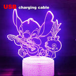 Stitch LED Illusion Night Light with Remote - Digwee