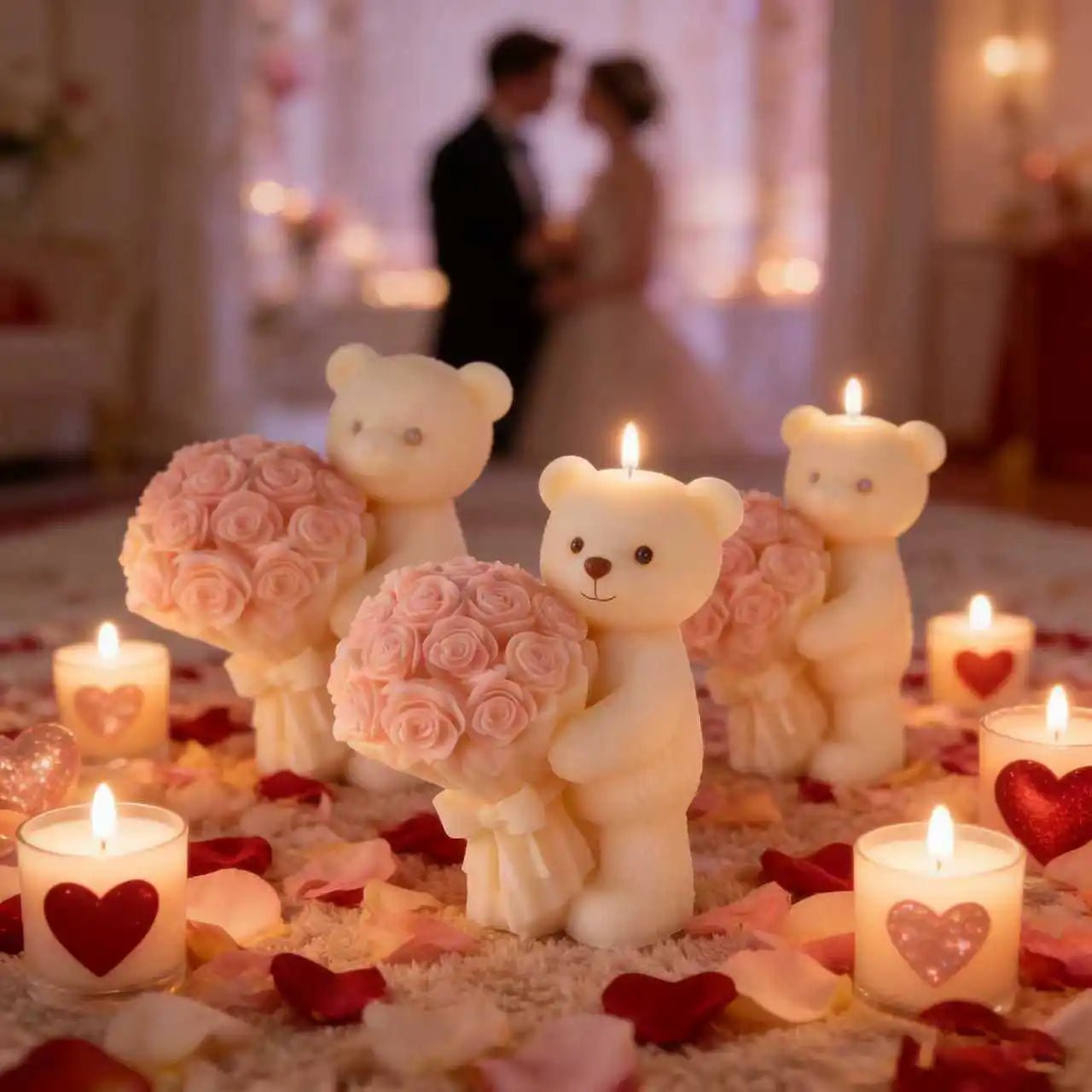 Teddy Rose Candle Silicone Mold - Digwee