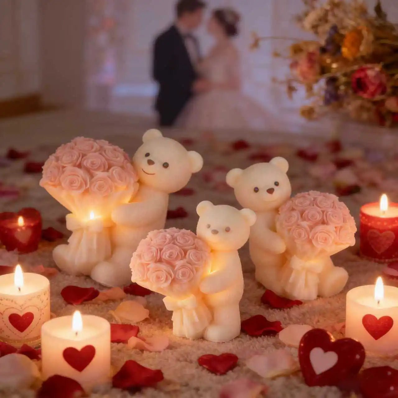 Teddy Rose Candle Silicone Mold - Digwee