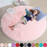 Ultra Soft Shaggy Round Rug - Digwee