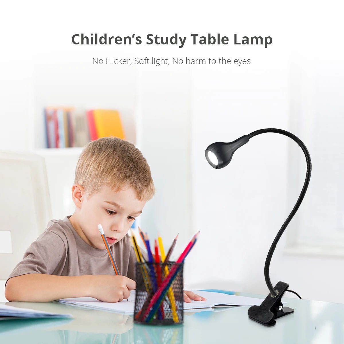 USB Clip - On Flexible Reading Table Lamp - Digwee