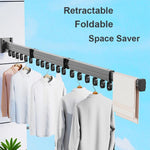 Wall - Mounted Folding Clothes Drying Rack - Digwee