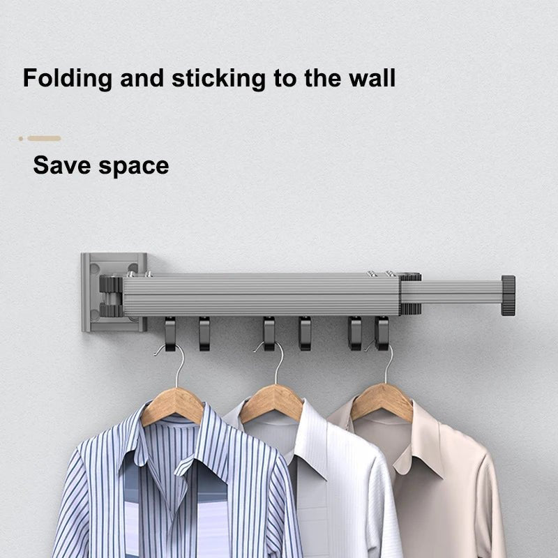 Wall - Mounted Folding Clothes Drying Rack - Digwee