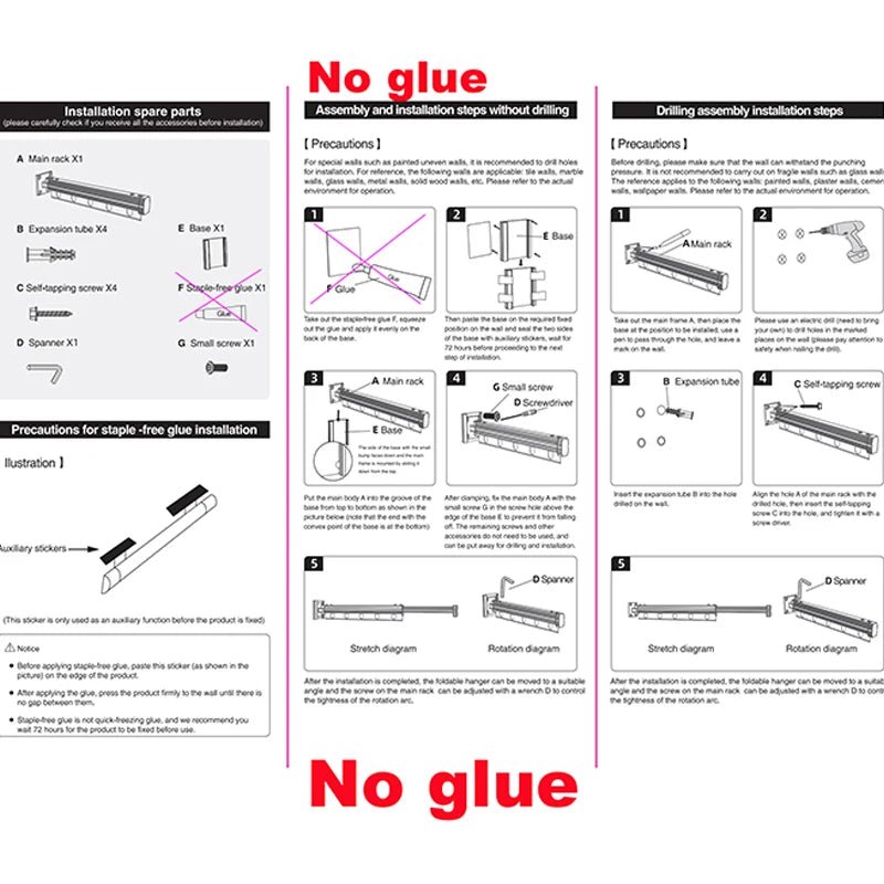 Wall - Mounted Folding Clothes Drying Rack - Digwee