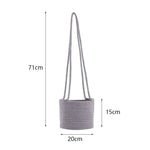 Woven Hanging Planter Basket for Indoor/Outdoor Use - Digwee