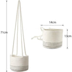Woven Hanging Planter Basket for Indoor/Outdoor Use - Digwee